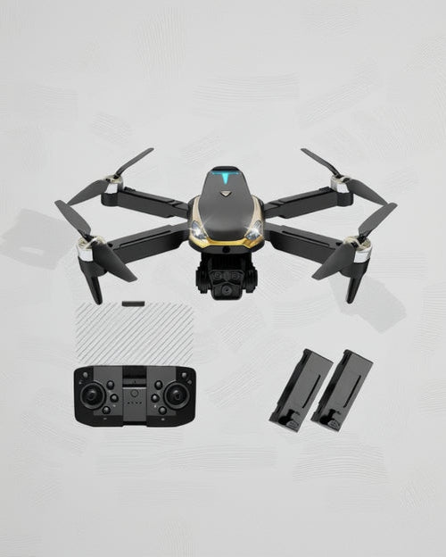 Aerial Drone M8 Pro 2025 GPS Positioning 4K UHD EIS Camera 5G Wifi FPV Brushless Motors Optical Flow Hover Intelligent Obstacle Avoidance Auto Return 360° Stunt Roll Two Batteries